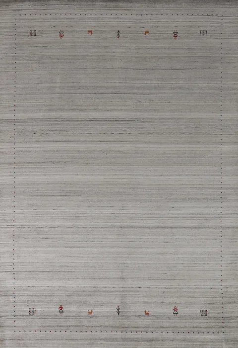 Striped Wool Tribal Gabbeh Indian Area Rug 6x9