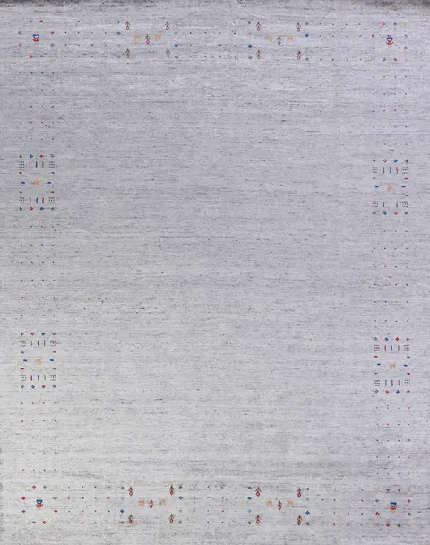 Handmade Silk Gabbeh Oriental Area Rug 8x10