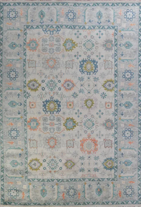 Handmade Wool Oushak Indian Area Rug 9x12