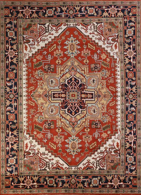 Geometric Heriz Serapi Oriental Area Rug 8x10
