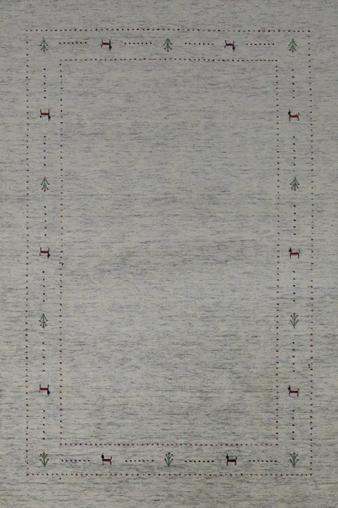 Tribal Wool Gabbeh Oriental Area Rug 5x8