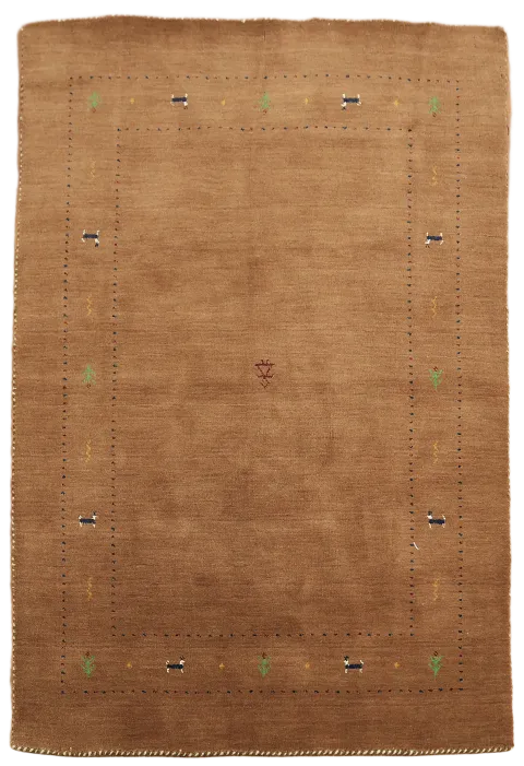 Luxury Brown Rug with Minimalist Artisanship and Texture 4x6