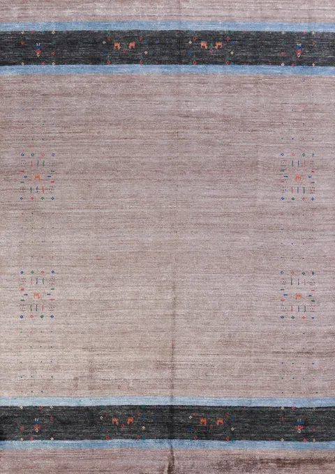 Handmade Gabbeh Indian Area Rug 7x10