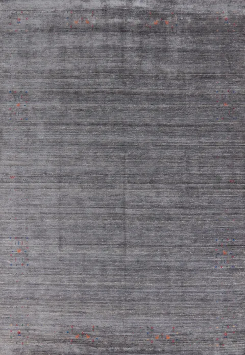 Tribal Gray Gabbeh Indian Area Rug 9x12