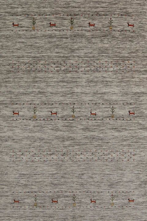 Little Animals Design Gabbeh Oriental Rug 4x6
