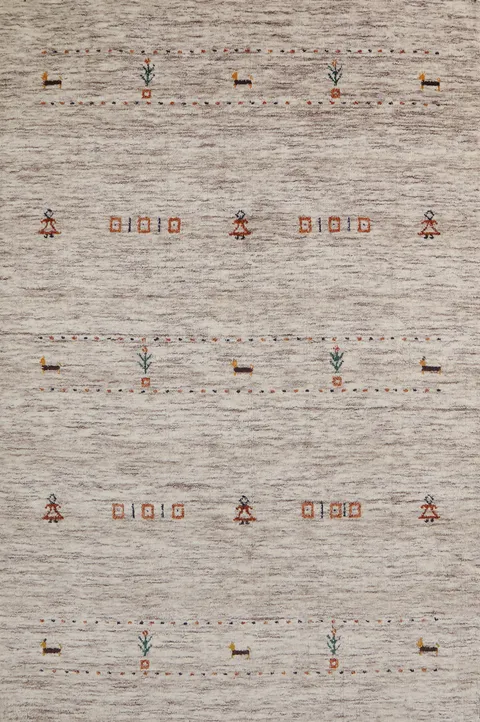 Handmade Wool Gabbeh Oriental Rug 4x6