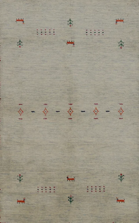 Handmade Wool Gabbeh Indian Rug 3x5