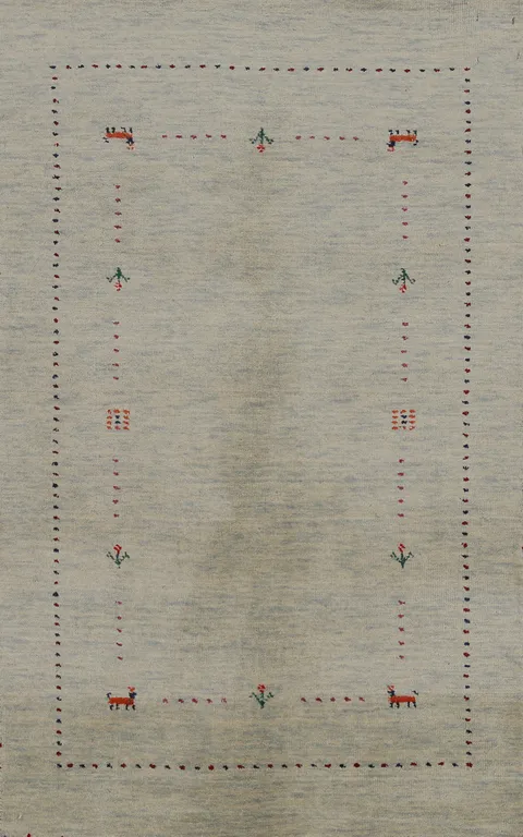 Handmade Wool Gabbeh Indian Rug 3x5