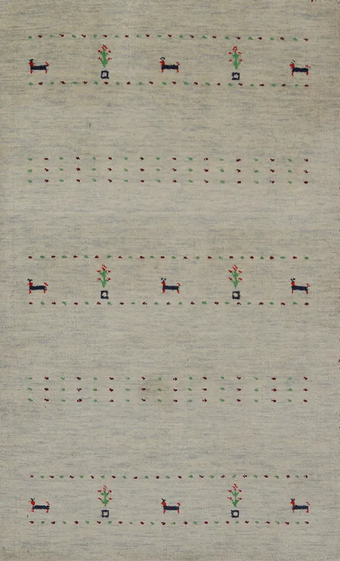 Tribal Gabbeh Oriental Accent Rug 3x5
