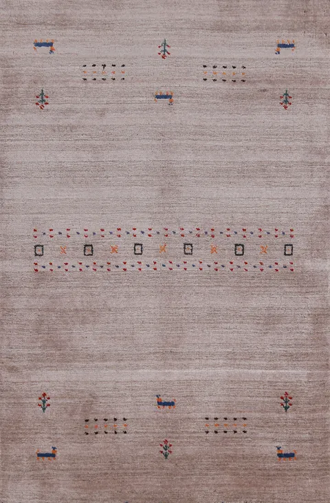 Tribal Wool Handmade Gabbeh Oriental Rug 3x5