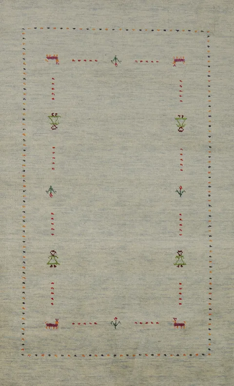 Tribal Gabbeh Oriental Rug 3x5