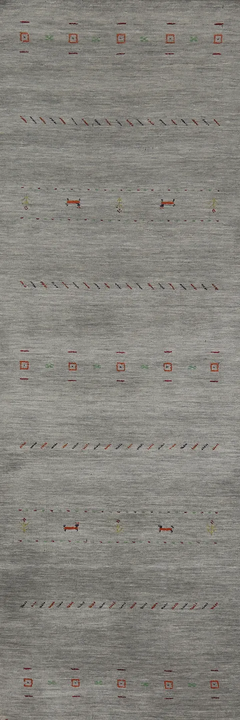 Tribal Gabbeh Indian Runner Rug 3x10