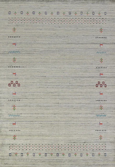 Handmade Wool Gabbeh Indian Area Rug 6x8
