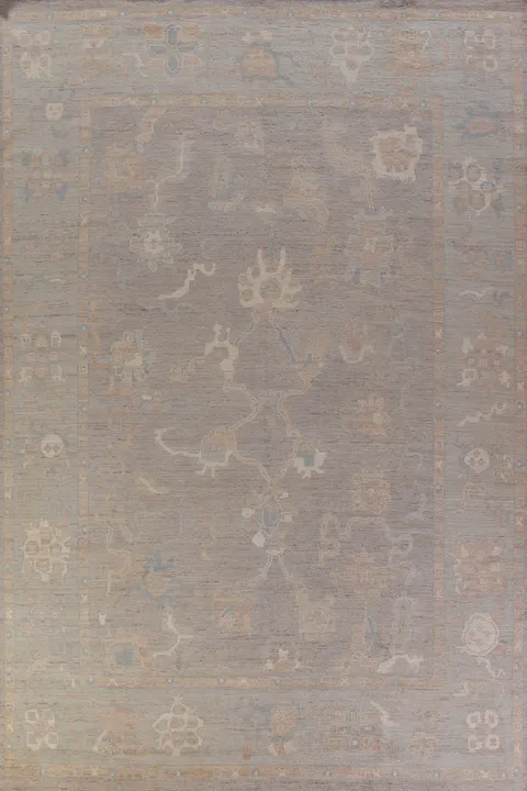 Vegetable Dye Oushak Turkish Large Rug 10x14