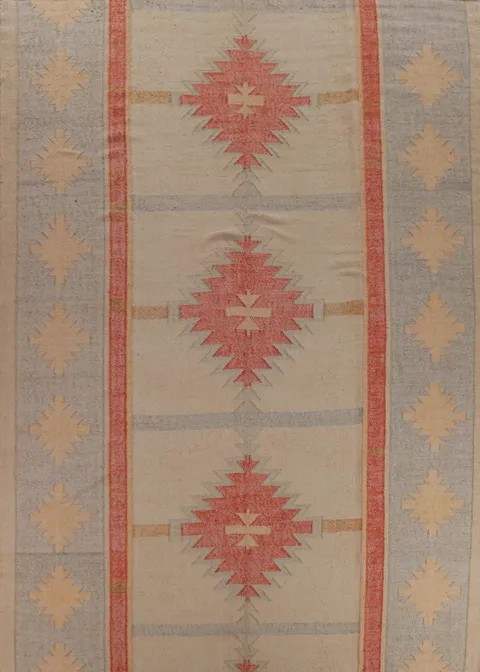Vegetable Dye Jute Kilim Turkish Area Rug 10x13
