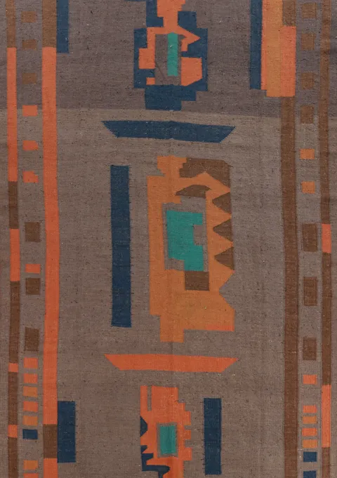 Contemporary Jute Kilim Turkish Area Rug 9x12
