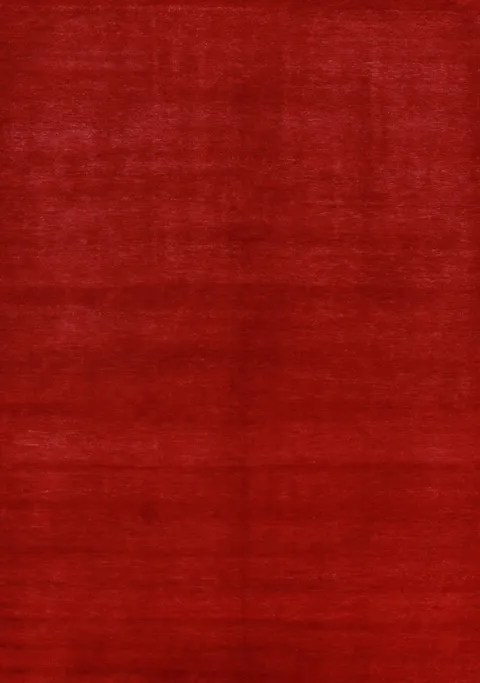 Vegetable Dye Red Wool Gabbeh Persian Area Rug 6x9