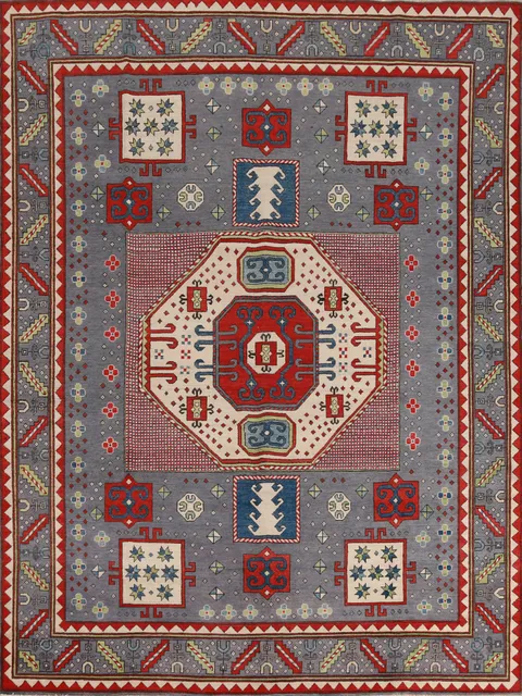 Handmade Wool Kazak Oriental Area Rug 8x10