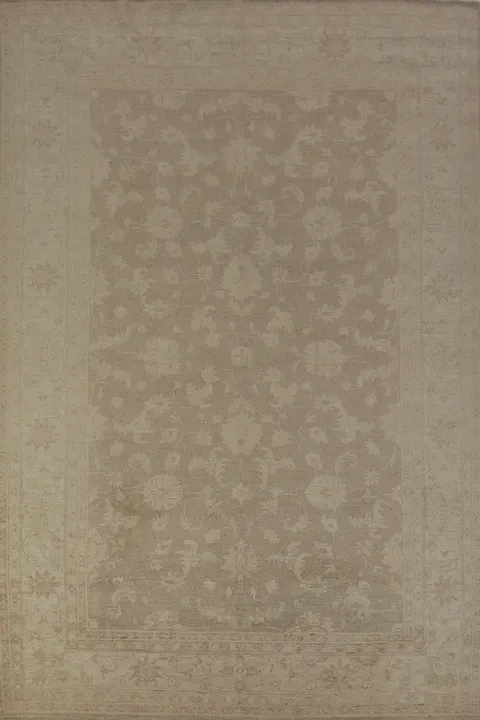 Vegetable Dye Oushak Chobi Turkish Area Rug 7x10