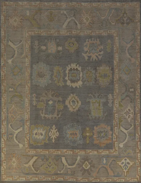 Vegetable Dye Oushak Turkish Area Rug 8x10