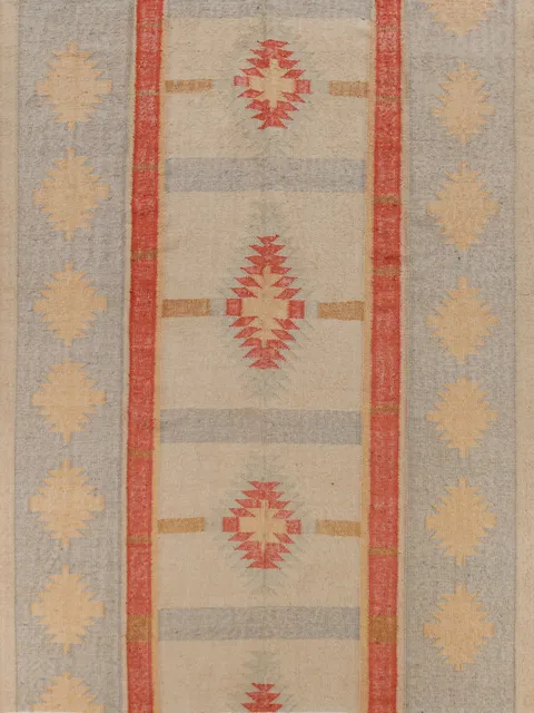 Vegetable Dye Wool Kilim Turkish Area Rug 8x10