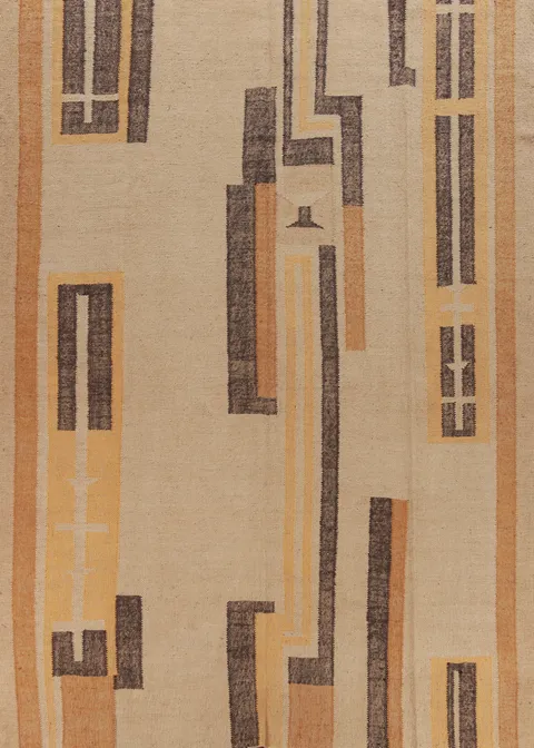 Vegetable Dye Jute Kilim Turkish Area Rug 9x12