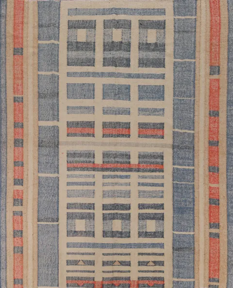 Vegetable Dye Jute Kilim Turkish Square Rug 9x9