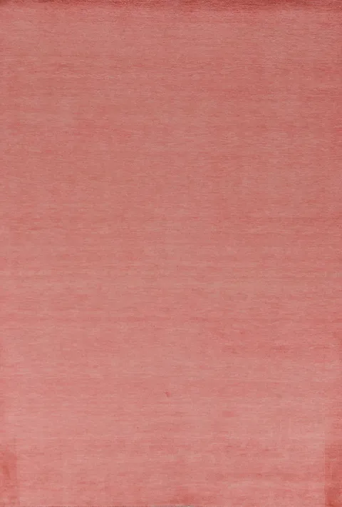 Modern Pink Solid Gabbeh Vegetable Dye Area Rug 6x9