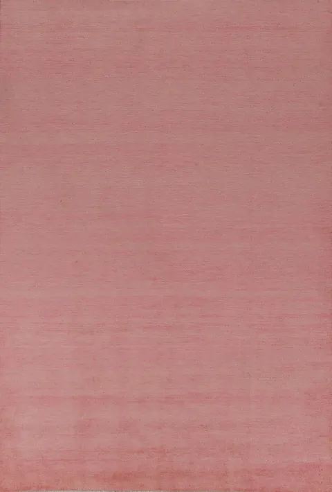 Light Pink Modern Gabbeh Vegetable Dye Area Rug 6x9