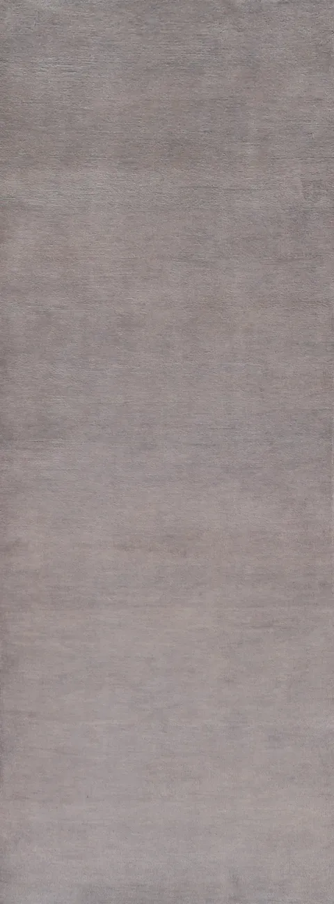 Lavender Purple Modern Gabbeh Vegetable Dye Runner Rug 3x10
