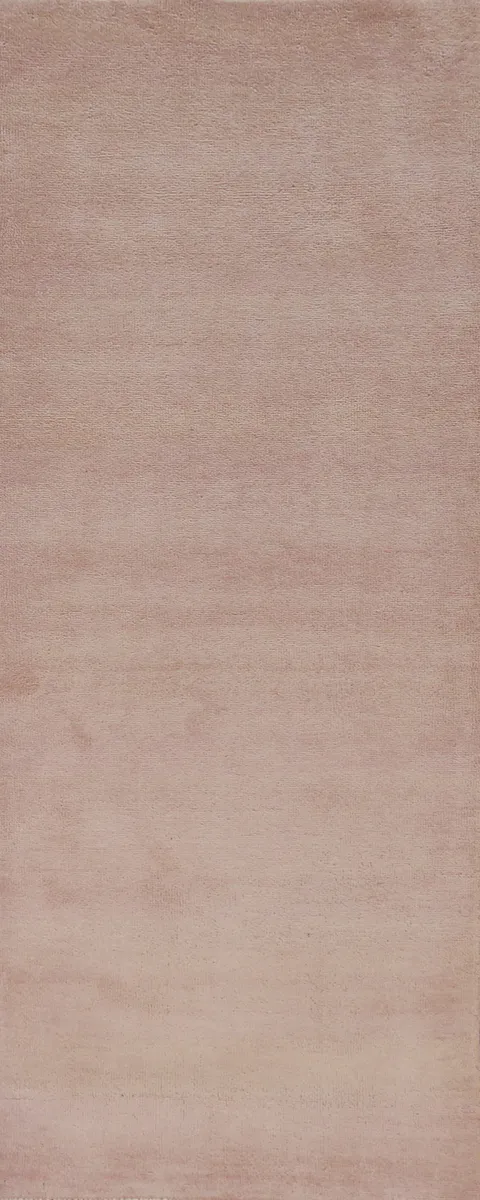 Vegetable Dye Pink Gabbeh Persian Runner Rug 3x8