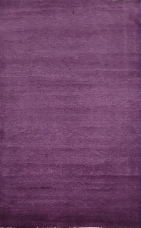 Vegetable Dye Purple Gabbeh Persian Area Rug 6x9