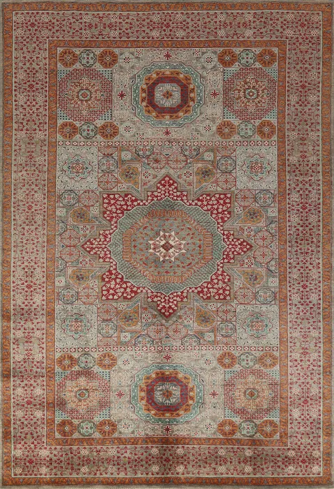 Wool Handmade Kazak Oriental Area Rug 7x10