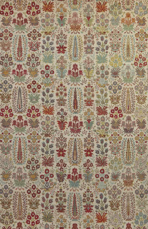 All-Over Floral Ziegler Oriental Area Rug 6x10
