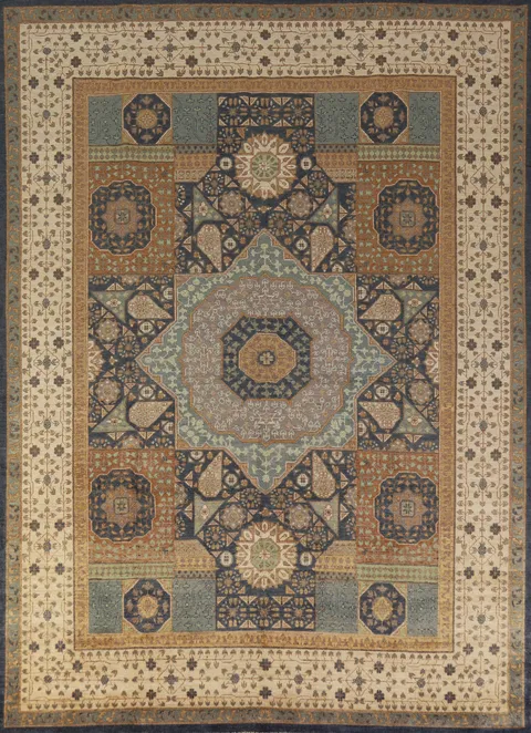 Geometric Kazak Oriental Area Rug 8x10