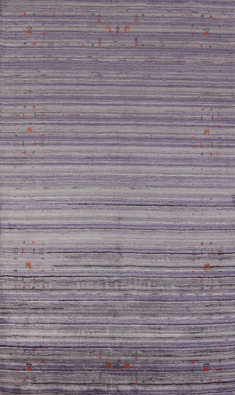 Purple Lavender Gabbeh Indian Area Rug 5x8