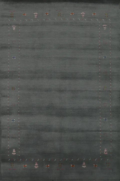 Tribal Wool Gabbeh Oriental Area Rug 5x8