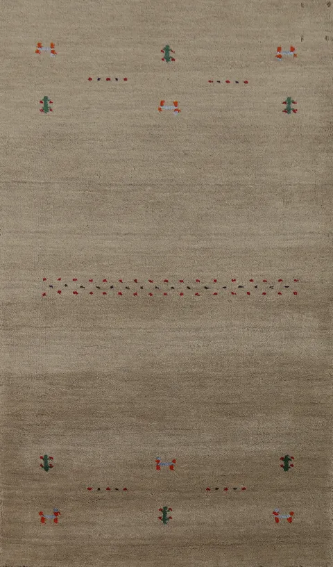Tribal Wool Gabbeh Oriental Rug 3x5