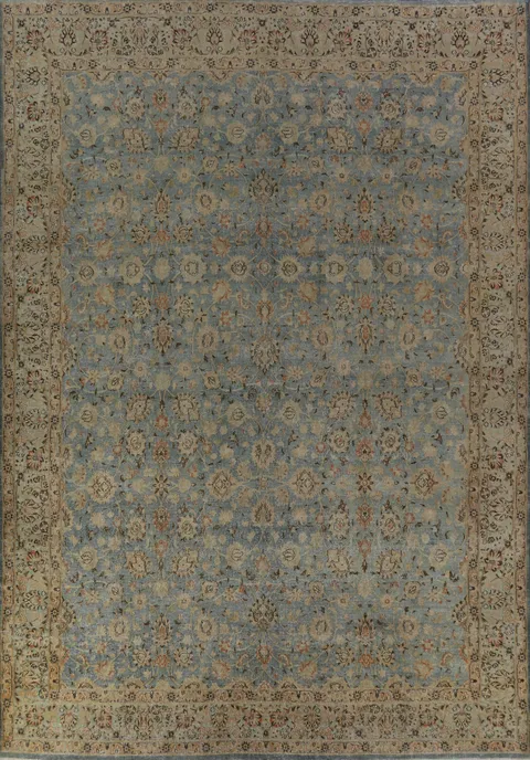 Pre-1900 Vegetable Dye Sultanabad Persian Area Rug 10x13