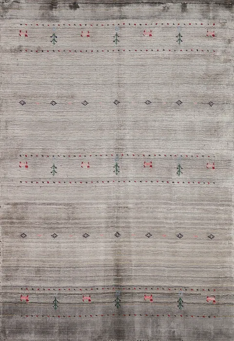 Handmade Wool Gabbeh Oriental Rug 3x6