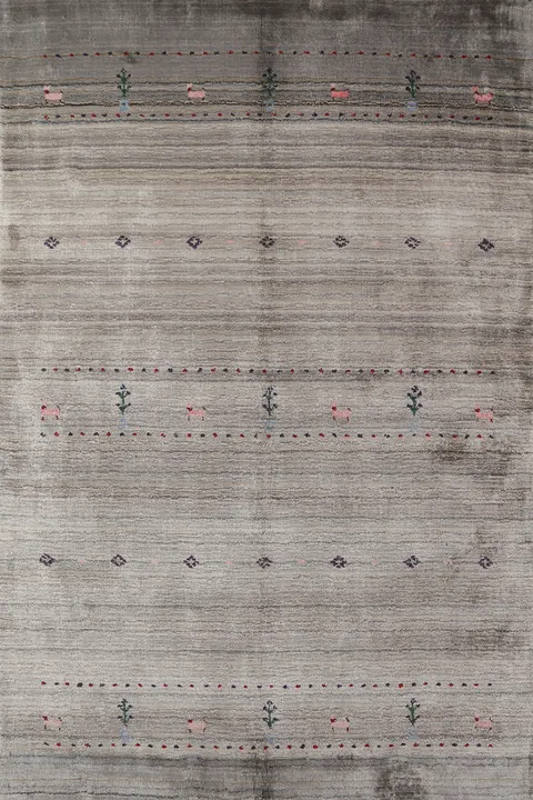 Tribal Wool Gabbeh Indian Rug 4x6