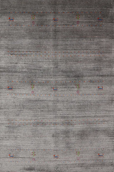 Tribal Wool Gabbeh Indian Rug 4x6