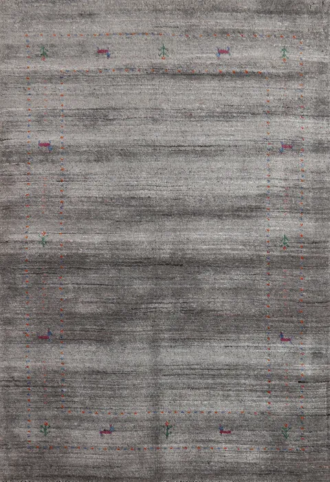 Tribal Wool Gabbeh Indian Rug 4x6