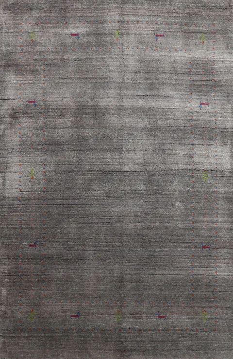 Handmade Tribal Gabbeh Indian Rug 4x6