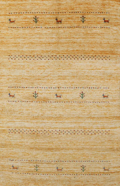 Handmade Tribal Gabbeh Indian Rug 4x6