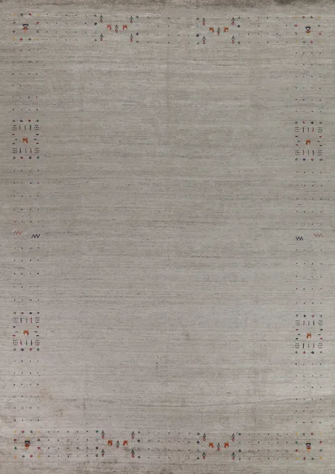 Tribal Wool Gabbeh Indian Area Rug 9x12