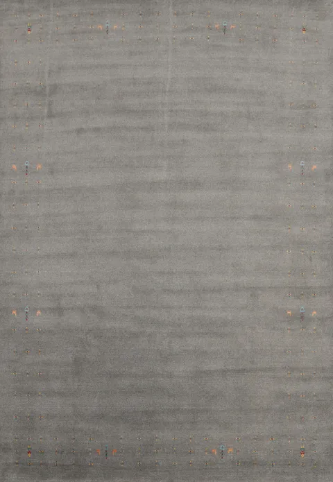Gray Wool Gabbeh Indian Area Rug 9x12