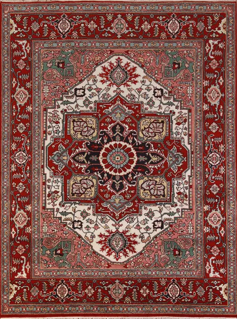 Geometric Heriz Serapi Oriental Area Rug 8x10