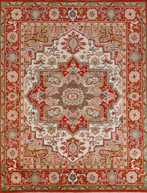 Geometric Heriz Serapi Oriental Area Rug 8x10