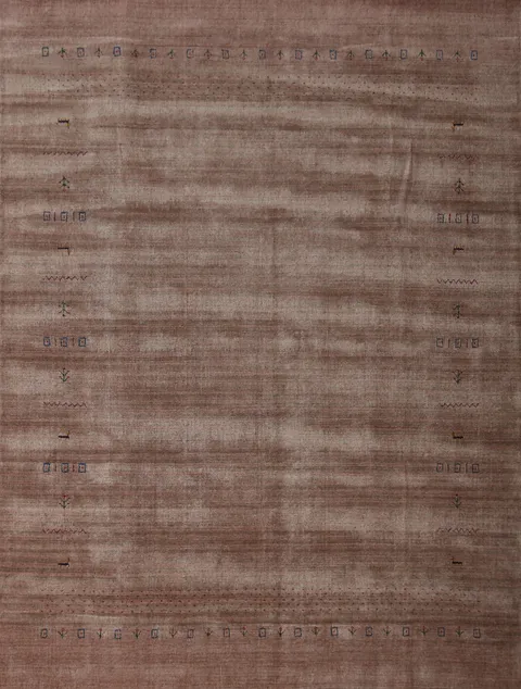 Brown Tribal Gabbeh Indian Area Rug 8x10